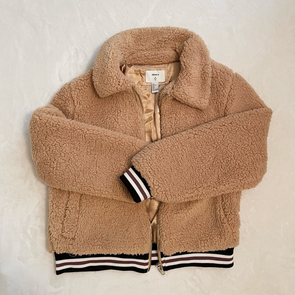Forever 21 | Faux Shearling Teddy Bear Jacket | Size L